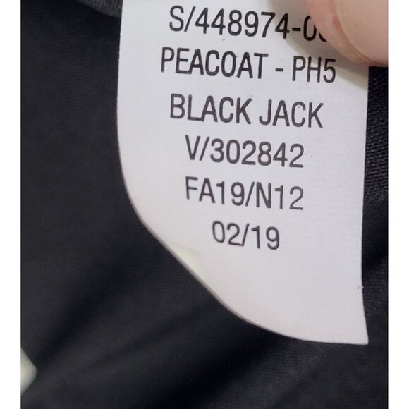 Old Navy Women's LG Black Wool Blend Peacoat Classic Preppy - Picture 8 of 8